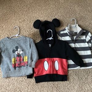 Three 2T sweatshirts